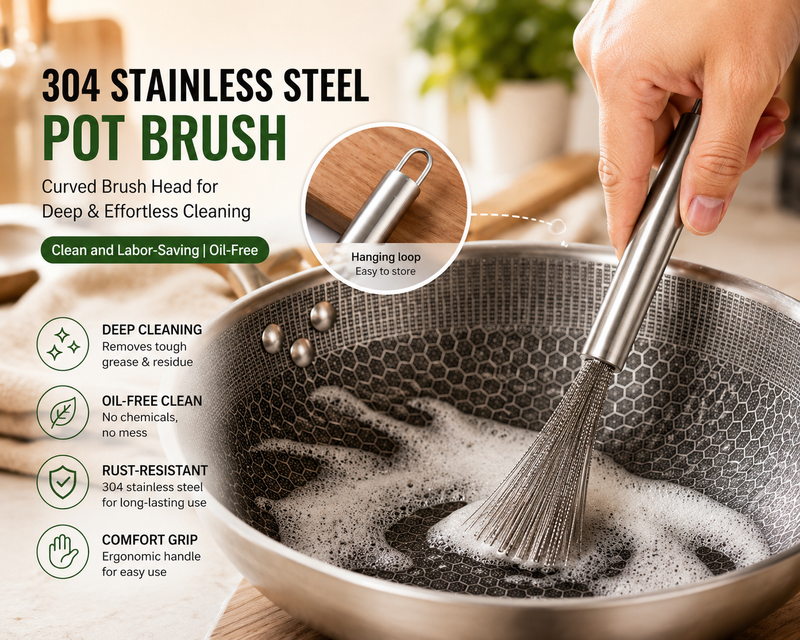 Stainless Steel Dish Scrubber